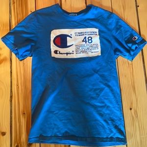 Blue champion t shirt